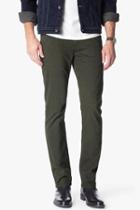 7 For All Mankind Luxe Performance Sateen The Straight In Twig Green