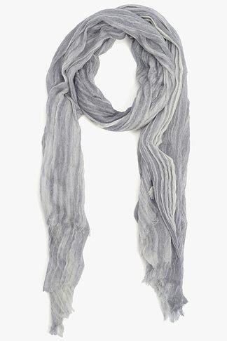 7 For All Mankind Subtle Luxury Textured Scarf In Light Grey