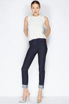 Giambattista Valli X 7 For All Mankind: High Waist Straight In Rinse