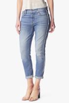 7 For All Mankind Josefina Boyfriend With Raw Side Seam In Vintage Coronado Springs