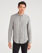 7 For All Mankind Men's New Icon Button Down Collared Shirt In Pigment Stone