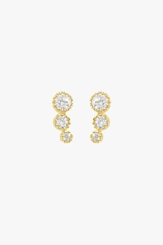 7 For All Mankind Tai Drop Earrings In Gold
