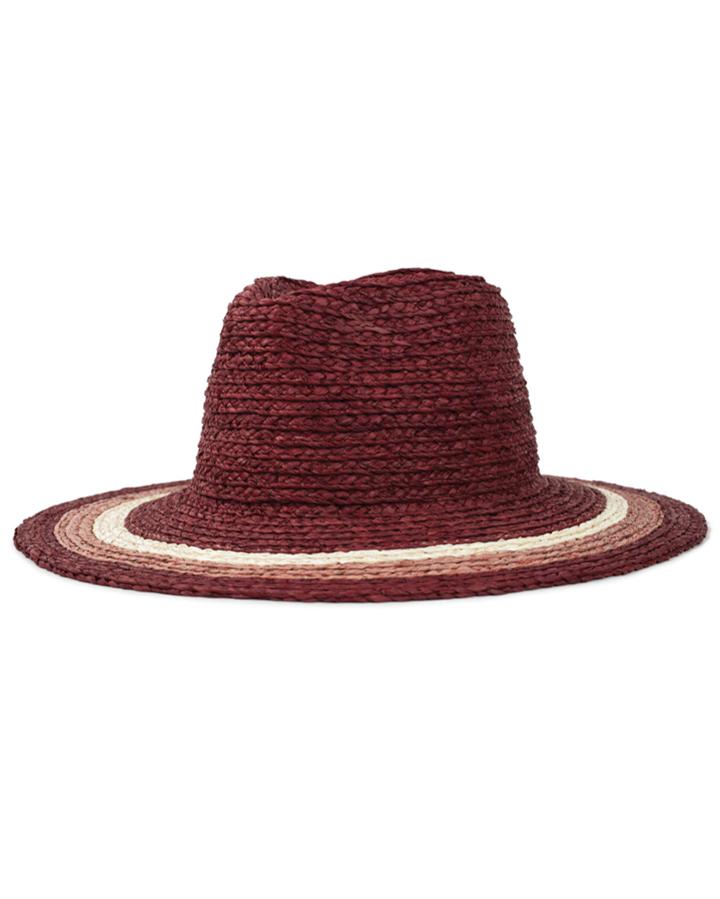 7 For All Mankind Brixton Hampton Fedora In Red And Tan