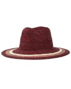 7 For All Mankind Brixton Hampton Fedora In Red And Tan