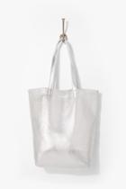 7 For All Mankind Baggu Basic Tote In Silver