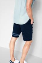 7 For All Mankind Chino Short In Dark Chambray Stripe