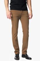 7 For All Mankind Luxe Performance Colored Denim: Slimmy Slim Straight In Cognac