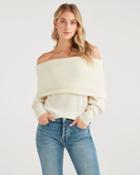 7 For All Mankind Women's Cashmere Cowl Neck Sweater In Soft White