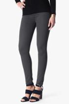 7 For All Mankind The Ankle Skinny In Charcoal Sateen