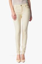 7 For All Mankind Mid Rise Skinny In Winter White