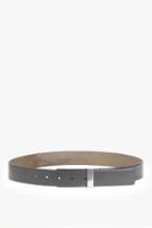 7 For All Mankind Military Buckle Belt In Grey