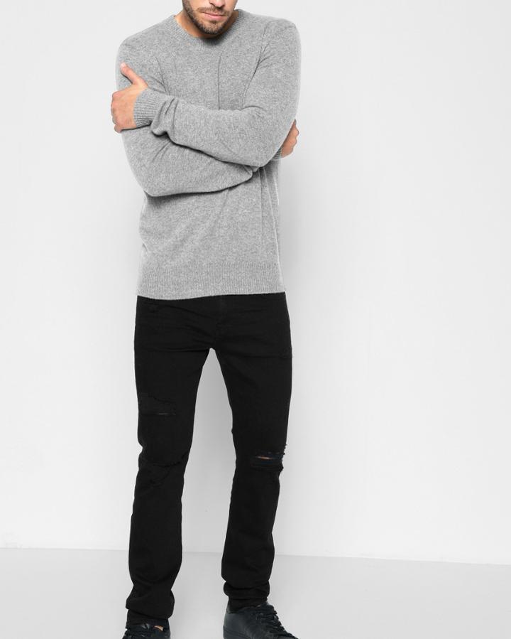 7 For All Mankind Men's Paxtyn Skinny With Clean Pocket And Destroy In Conundrum