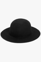 7 For All Mankind Lawton Open Crown Fedora In Black