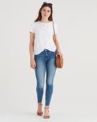 7 For All Mankind Luxe Vintage High Waist Ankle Skinny In Muse