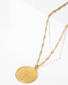 7 For All Mankind Cam Libra Necklace In Gold