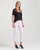 7 For All Mankind Ankle Skinny With Released Hem In Pale Lavender