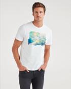7 For All Mankind Women's Sky Graphic Tee In White
