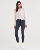 7 For All Mankind B(air) Denim High Waist Ankle Skinny In Evening Grey