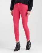 7 For All Mankind Ankle Skinny With Released Hem In Cherry Ice