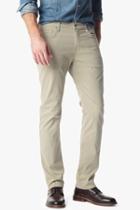 7 For All Mankind Luxe Performance Sateen The Straight In Light Khaki
