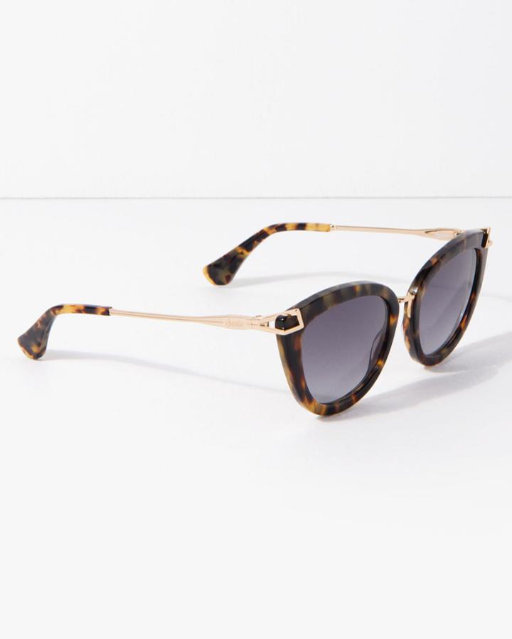 7 For All Mankind Sonix Melrose Cat Eye Sunglasses Black