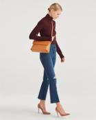 7 For All Mankind Women's Leather Shoulder Bag In Cognac