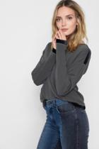 7 For All Mankind French Terry Pullover Sweatshirt In Lead