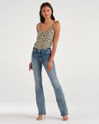 7 For All Mankind Women's B(air) Denim Kimmie Bootcut In Authentic Fortune