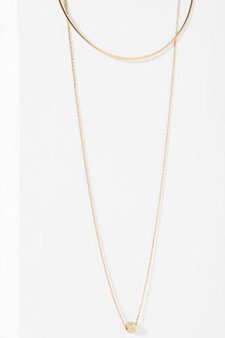 7 For All Mankind Leah Choker In Gold