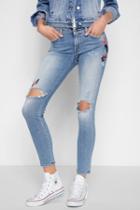 7 For All Mankind Pyper Crop In Fire Red
