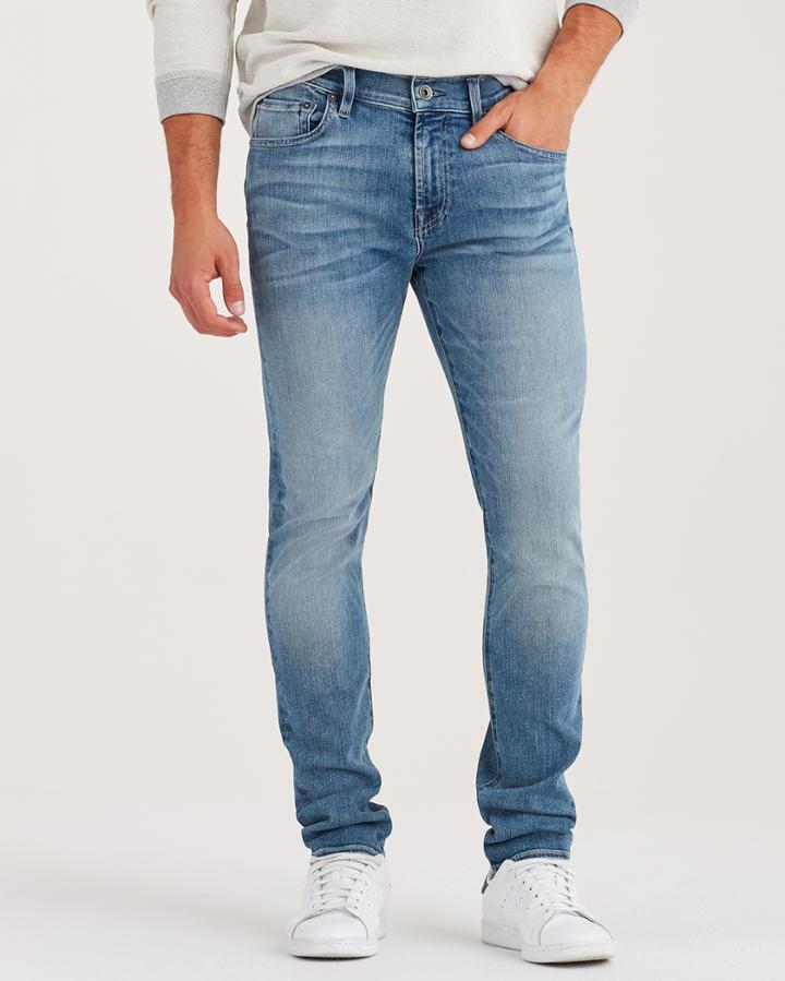 7 For All Mankind Luxe Sport Paxtyn Skinny With Clean Pocket In Authentic Vortex