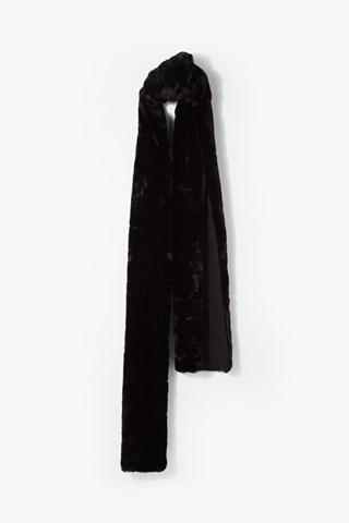 7 For All Mankind Donnie Faux Fur Scarf In Black