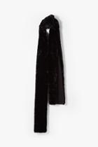 7 For All Mankind Donnie Faux Fur Scarf In Black