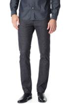 7 For All Mankind Slimmy Slim Straight With Clean Pocket In Brushed Melange Navy