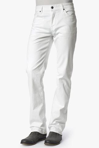 7 For All Mankind Standard Classic Straight With Clean Pocket In White Denim