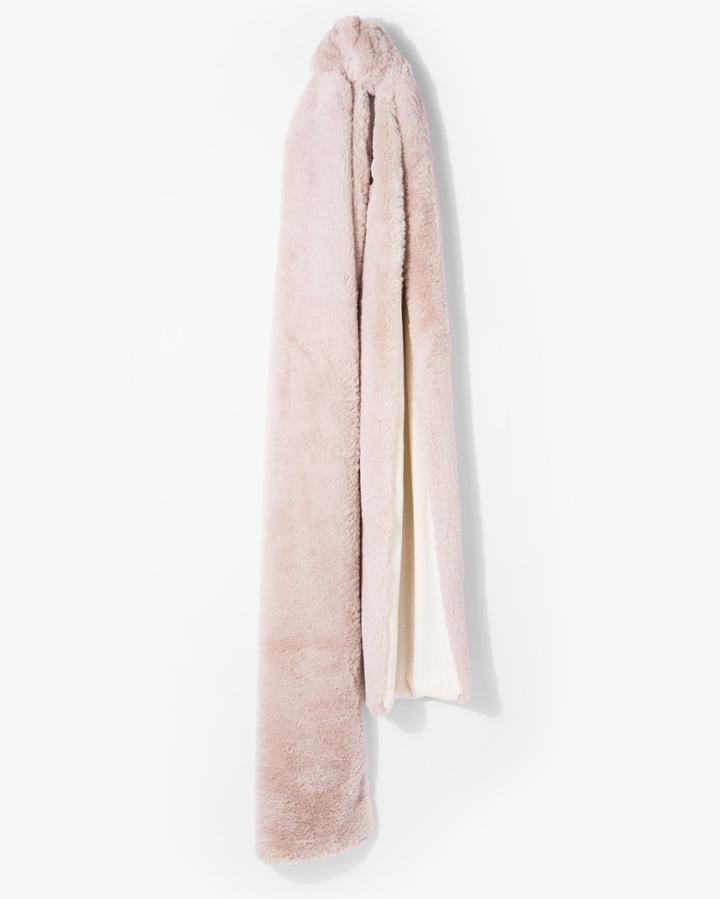 7 For All Mankind Women's Donnie Charm Donnie Faux Fur Scarf In Cream