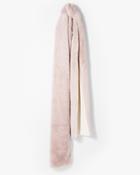 7 For All Mankind Women's Donnie Charm Donnie Faux Fur Scarf In Cream