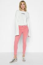 7 For All Mankind Ankle Skinny With Released Hem In Primrose