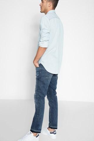 7 For All Mankind Paxtyn Skinny With Released Hem In Timelapse