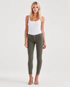 7 For All Mankind The Ankle Skinny In Army Green