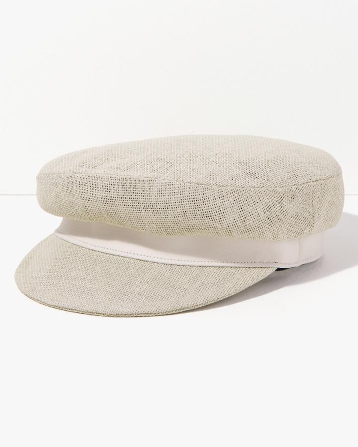 7 For All Mankind Women's Brook Cap In Off White