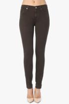 7 For All Mankind The Mid Rise Skinny In Dark Chocolate