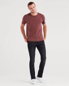 7 For All Mankind Airweft Denim Paxtyn Skinny With Clean Pocket In Black Tide