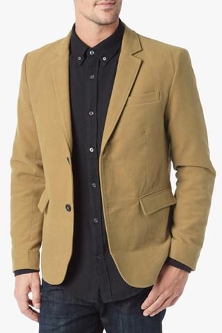 7 For All Mankind Moleskin Blazer In Camel