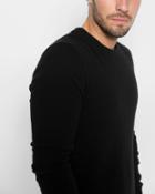 7 For All Mankind Men's Cashmere Crewneck Sweater In Black