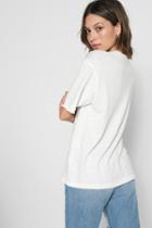 7 For All Mankind Oversized Boyfriend Tee In Off White