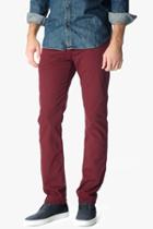 7 For All Mankind Luxe Performance Sateen The Straight In Red