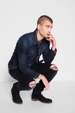 7 For All Mankind Paxtyn Skinny With Clean Pocket In Indie Black