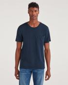 7 For All Mankind Men's Boxer Pocket Tee In Midnight Navy