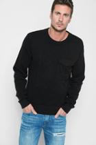 7 For All Mankind Quilted Patchwork Sweatshirt In Black